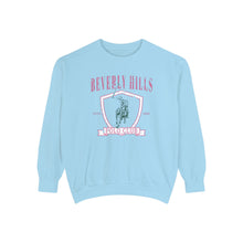 Load image into Gallery viewer, light blue beverly hills polo club comfort colors sweatshirt