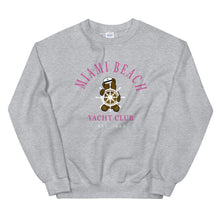 Load image into Gallery viewer, Miami Beach Teddy Bear Yacht Club Sweatshirt