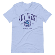 Load image into Gallery viewer, light blue key west fishing club shirt