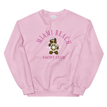 Load image into Gallery viewer, Miami Beach Teddy Bear Yacht Club Sweatshirt
