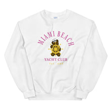 Load image into Gallery viewer, Miami Beach Teddy Bear Yacht Club Sweatshirt
